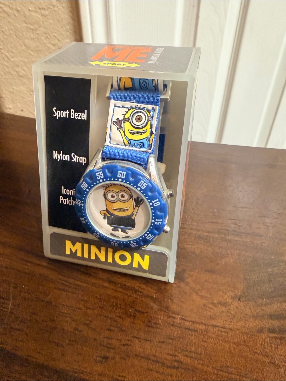 Kids Blue MINION Nylon Strap Watch